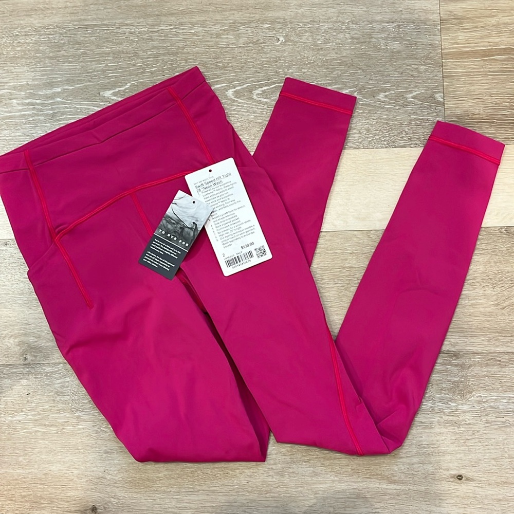 Lululemon Swift Speed HR Tight 28” Pockets Sonic Pink